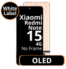 LCD OLED No Frame For Xiaomi Redmi Note 15 4G - White Box