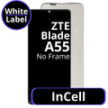 LCD InCell No Frame For ZTE Blade A55 - White Box