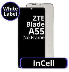 LCD InCell No Frame For ZTE Blade A55 - White Box
