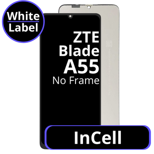 LCD InCell No Frame For ZTE Blade A55 - White Box