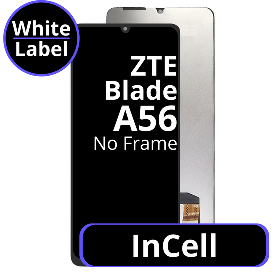 LCD InCell No Frame For ZTE Blade A56 - White Box