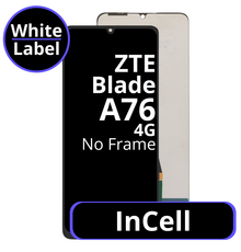 LCD InCell No Frame For ZTE Blade A76 4G - White Box