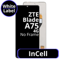 LCD InCell No Frame For ZTE Blade A75 4G - White Box
