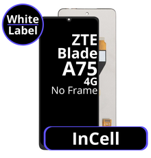 LCD InCell No Frame For ZTE Blade A75 4G - White Box