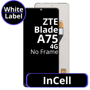 LCD InCell No Frame For ZTE Blade A75 4G - White Box