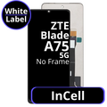 LCD InCell No Frame For ZTE Blade A75 5G - White Box