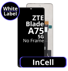 LCD InCell No Frame For ZTE Blade A75 5G - White Box