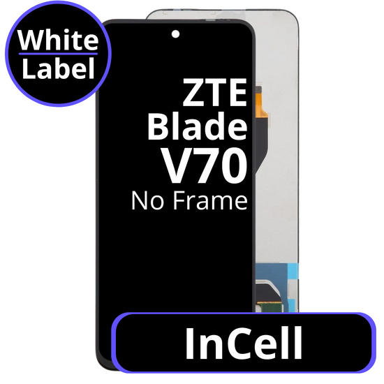 LCD InCell No Frame For ZTE Blade V70- White Box