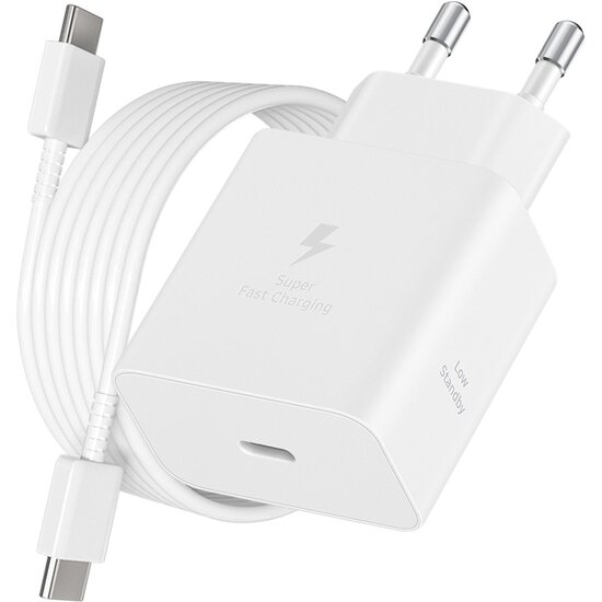 Samsung Power Adapter 45Watt Charger With USB-C Cable EP-T4511XWEGEU Service Pack