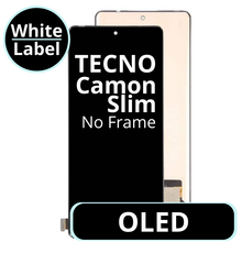 LCD OLED No Frame For Tecno Camon Slim - White Box