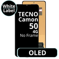 LCD OLED No Frame For Techno Camon 50 4G - White Box