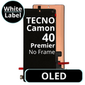 LCD OLED No Frame For Tecno Camon 40 Premier - White Box