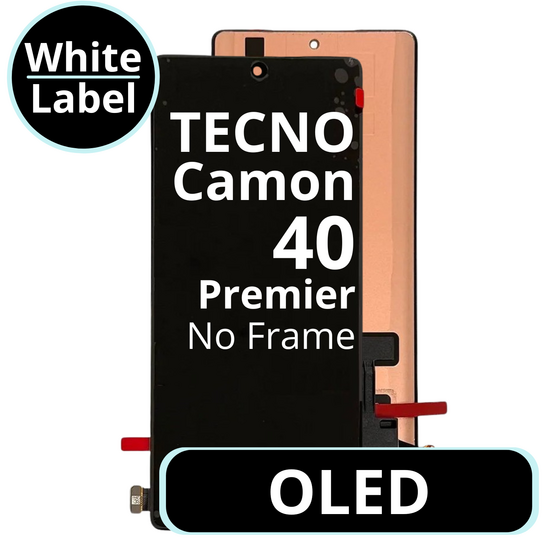 LCD OLED No Frame For Tecno Camon 40 Premier - White Box