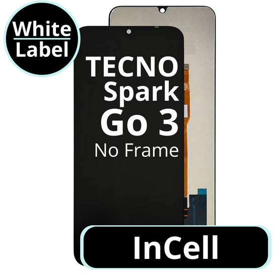LCD InCell No Frame For Tecno Spark Go 3 - White Box