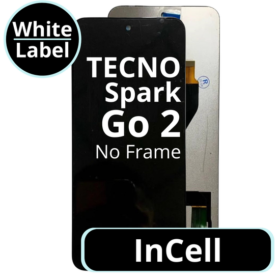 LCD InCell No Frame For Tecno Spark Go 2 - White Box