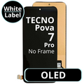 LCD OLED No Frame For Tecno Pova 7 Pro - White Box