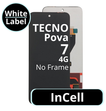 LCD InCell No Frame For Tecno Pova 7 4G - White Box