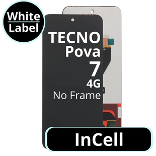 LCD InCell No Frame For Tecno Pova 7 4G - White Box