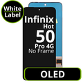 LCD OLED No Frame For Infinix Hot 50 Pro 4G - White Box