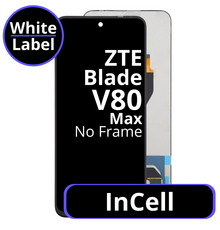 LCD InCell No Frame For ZTE Blade V80 Max - White Box