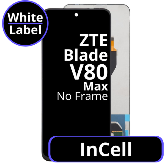 LCD InCell No Frame For ZTE Blade V80 Max - White Box