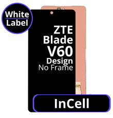 LCD InCell No Frame For ZTE Blade V60 Design - White Box