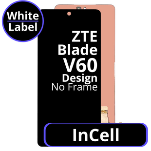 LCD InCell No Frame For ZTE Blade V60 Design - White Box