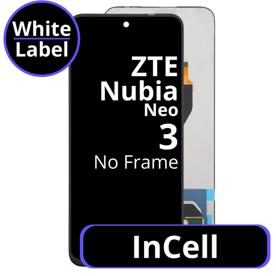 LCD InCell No Frame For ZTE Nubia Neo 3 - White Box