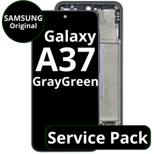 LCD Samsung Galaxy A37 GH82-39232B A376 With Frame GrayGreen Service Pack Box