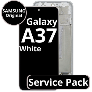 LCD Samsung Galaxy A37 GH82-39232C A376 With Frame White Service Pack Box