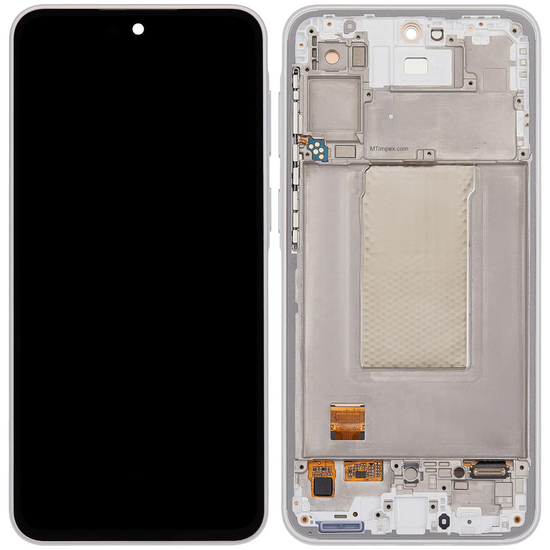 LCD Samsung Galaxy A37 GH82-39232C A376 With Frame White Service Pack Box
