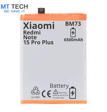 BATTERY MT Tech For Xiaomi Redmi Note 15 Pro + - BM73 - 6500mAh