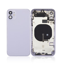 Back Housing with Simtray / Charging port & Small Parts For IPhone 11 Purple - MT Tech