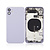 Back Housing with Simtray / Charging port & Small Parts For IPhone 11 Purple - MT Tech