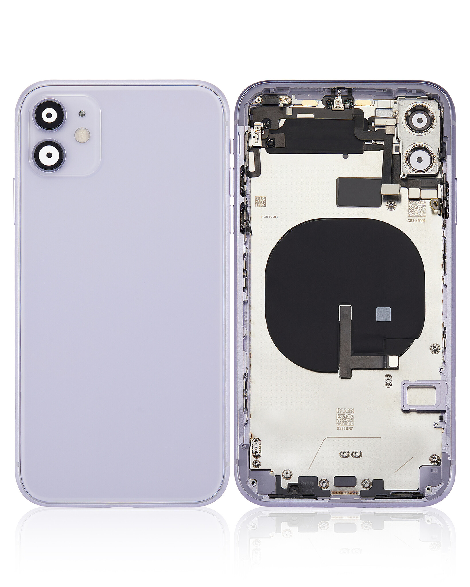 Back Housing with Simtray / Charging port & Small Parts For IPhone 11 Purple - MT Tech