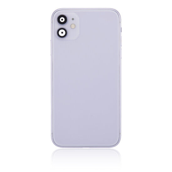 Back Housing with Simtray / Charging port & Small Parts For IPhone 11 Purple - MT Tech