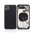 Back Housing with Simtray / Charging port & Small Parts For IPhone 11 Black - MT Tech