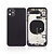 Back Housing with Simtray / Charging port & Small Parts For IPhone 11 Black - MT Tech