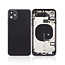 Back Housing with Simtray / Charging port & Small Parts For IPhone 11 Black - MT Tech