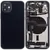 Back Housing with Simtray / Charging port & Small Parts For IPhone 12 Black - MT Tech