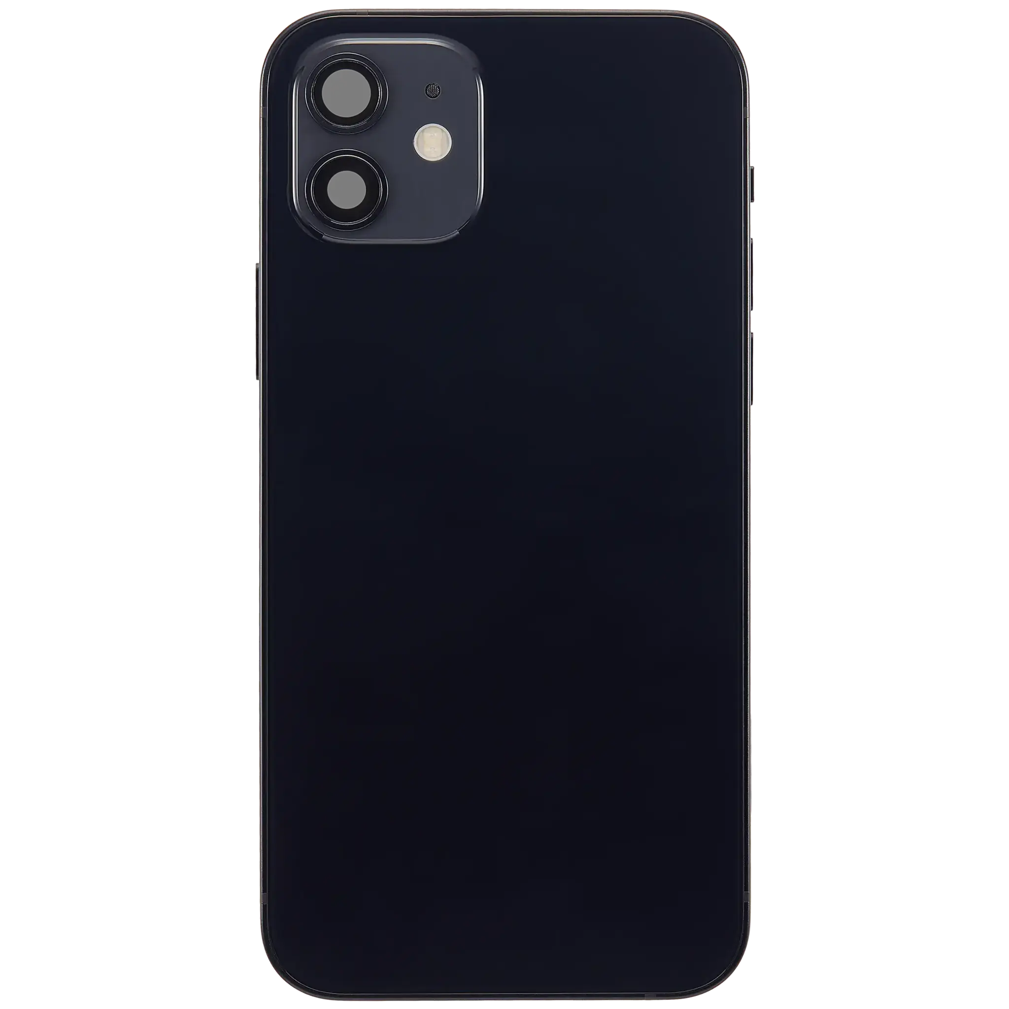 Back Housing with Simtray / Charging port & Small Parts For IPhone 12 Black - MT Tech, foto 2 van 4