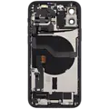 Back Housing with Simtray / Charging port & Small Parts For IPhone 12 Black - MT Tech