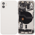 Back Housing with Simtray / Charging port & Small Parts For IPhone 12 White - MT Tech