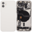 Back Housing with Simtray / Charging port & Small Parts For IPhone 12 White - MT Tech