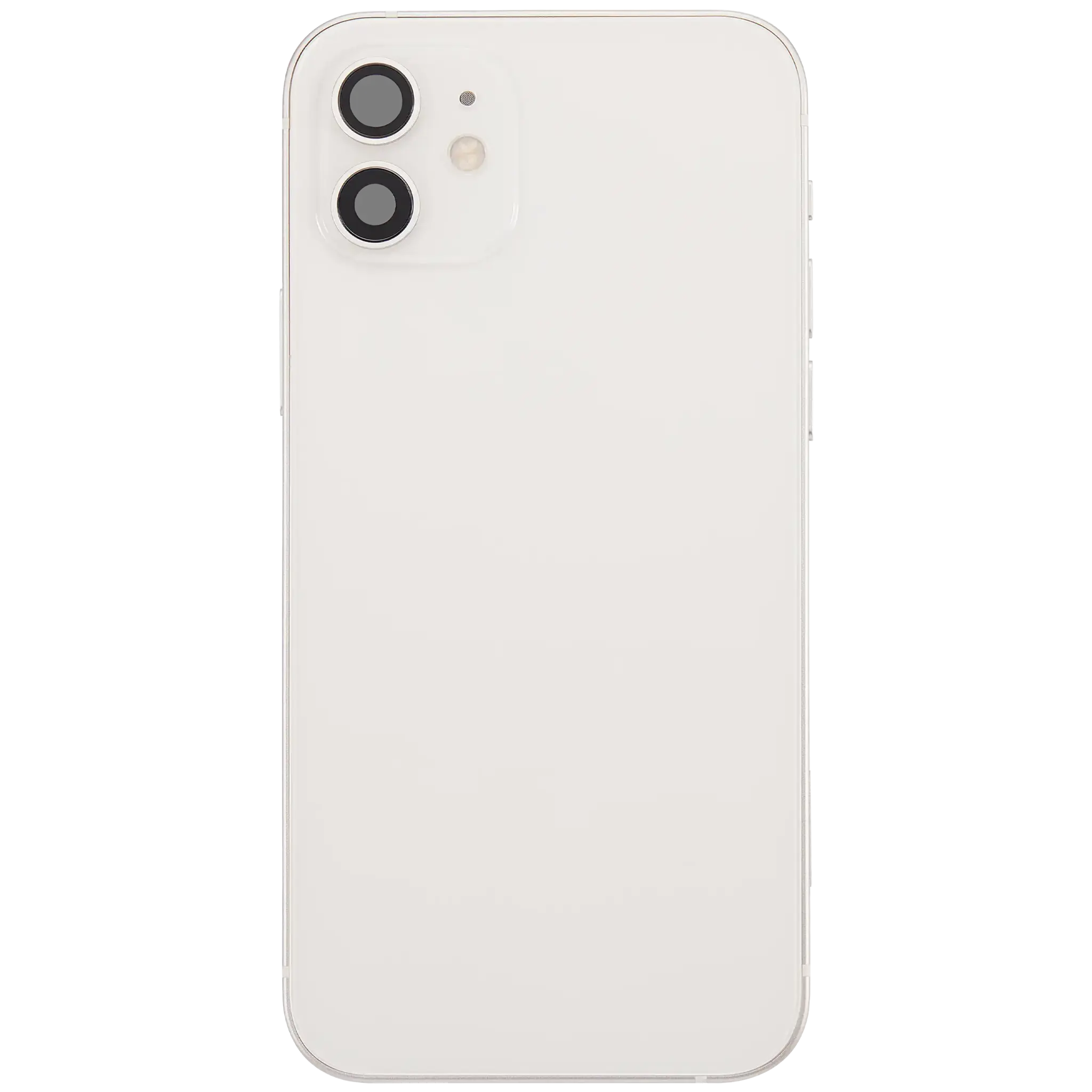 Back Housing with Simtray / Charging port & Small Parts For IPhone 12 White - MT Tech, foto 2 van 4