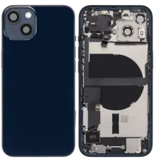Back Housing with Simtray / Charging port & Small Parts For IPhone 13 Black / Midnight - MT Tech