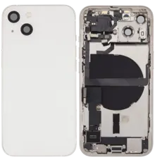 Back Housing with Simtray / Charging port & Small Parts For IPhone 13 White / Starlight - MT Tech