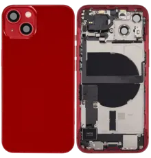 Back Housing with Simtray / Charging port & Small Parts For IPhone 13 Red - MT Tech