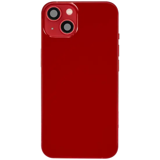 Back Housing with Simtray / Charging port & Small Parts For IPhone 13 Red - MT Tech