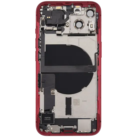 Back Housing with Simtray / Charging port & Small Parts For IPhone 13 Red - MT Tech